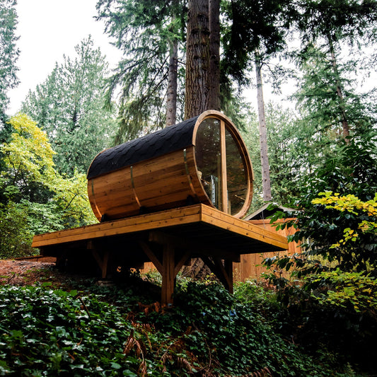 Horizon Outdoor Sauna - 6 Person w/ Porch