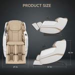 Favor-27 3D Zero Gravity Massage Chair Khaki 2